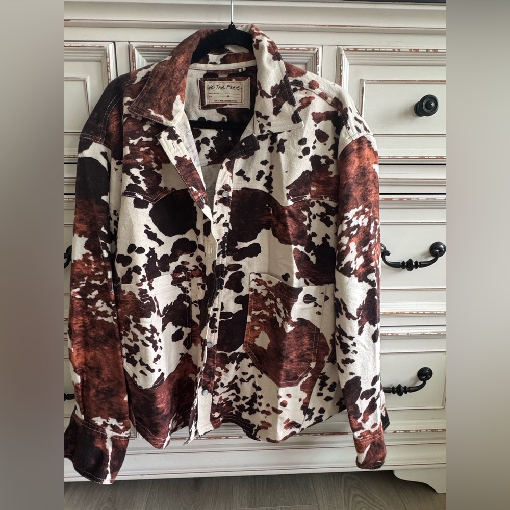 We The Free Brown and Cream Teddy Jacket - Picture 7 of 16